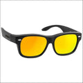 Polarized HD Put-Over Sunglasses - Black/Red Sunburst - Sunglasses