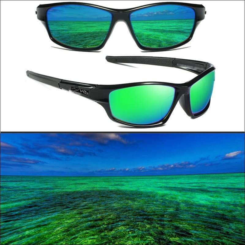 Polarized HD Perfection ’Black Series’ Sunglasses - Gloss Black/Green