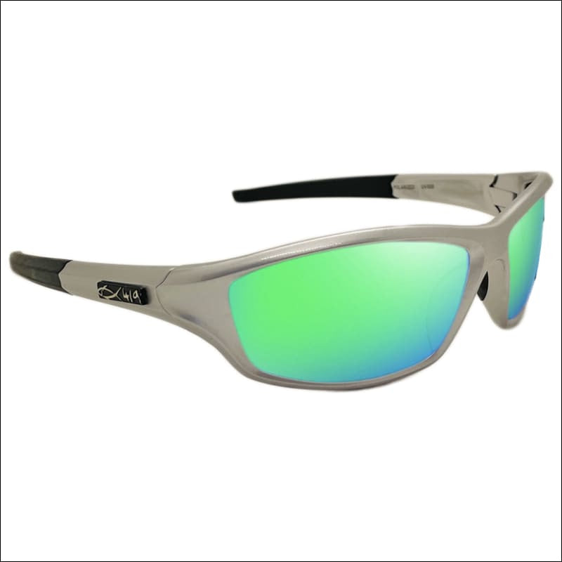 Polarized HD Perfection ’Platinum Series’ Sunglasses - Platinum/Green