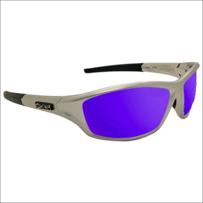 Polarized HD Perfection ’Platinum Series’ Sunglasses - Platinum/Purple