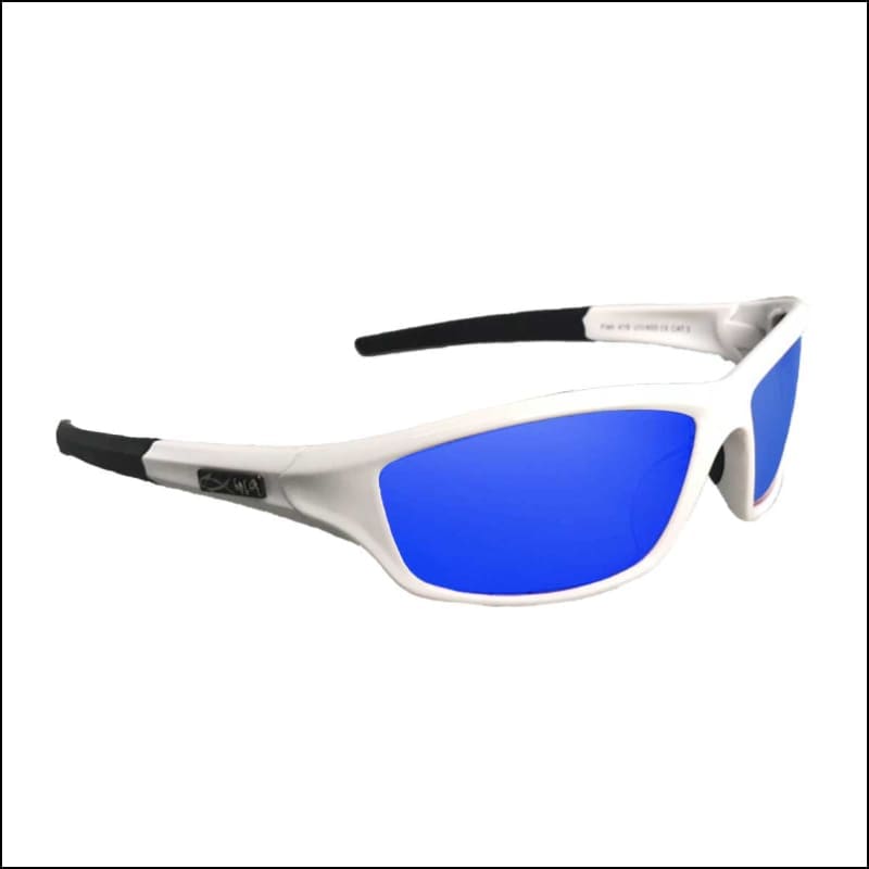 Polarized HD Perfection ’White Series’ Sunglasses - White/Blue