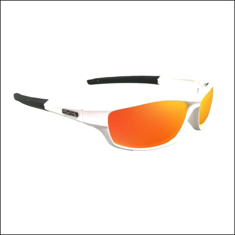 Polarized HD Perfection ’White Series’ Sunglasses - White/Red