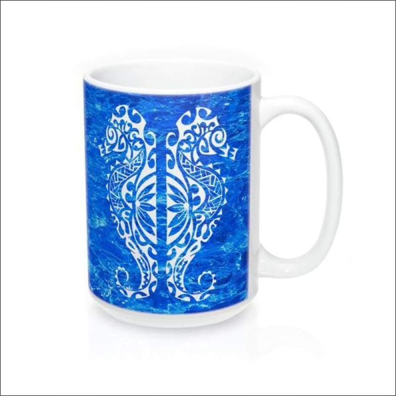 Polynesian Seahorse Mug 15 oz - 4 Color Choices - Drinkware