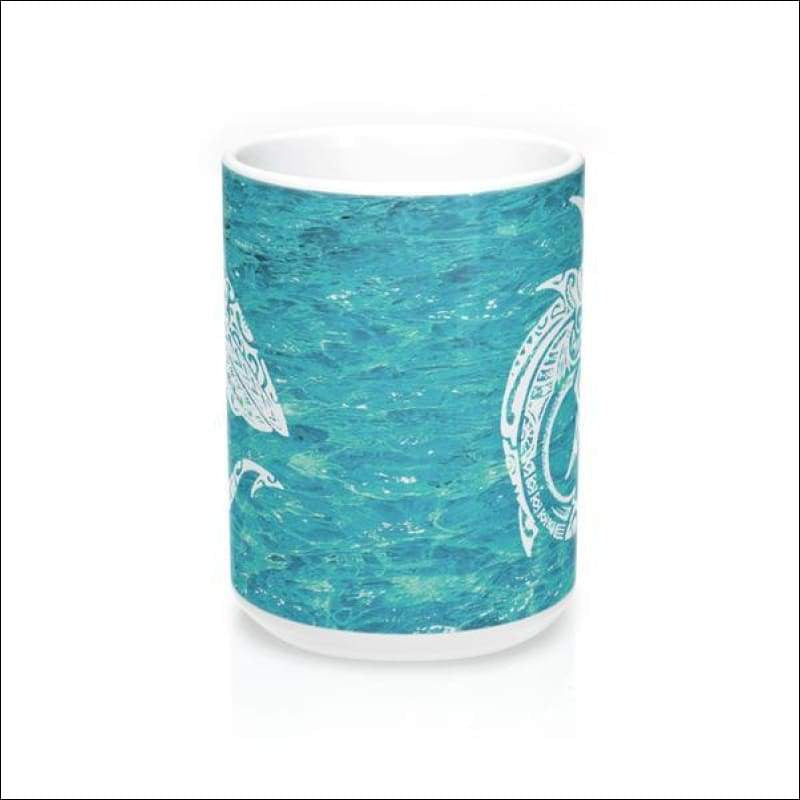 Polynesian Shark Mug 15 oz - 4 Colors Available - Drinkware
