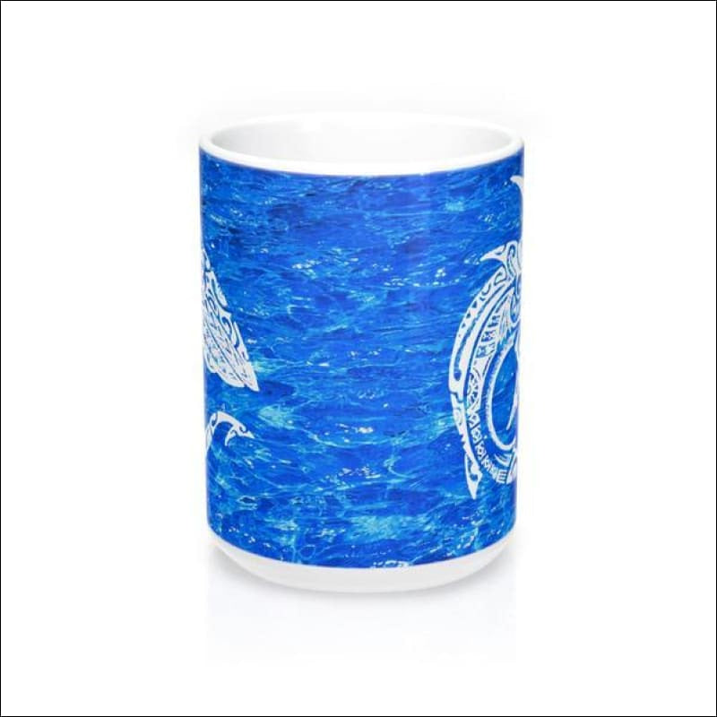 Polynesian Shark Mug 15 oz - 4 Colors Available - Drinkware