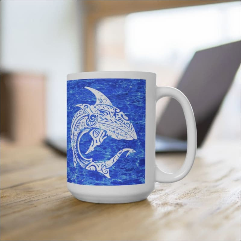 Fish 419 Performance Gear - Polynesian Sea Turtle Mug 15 oz - 4 Colors  Available