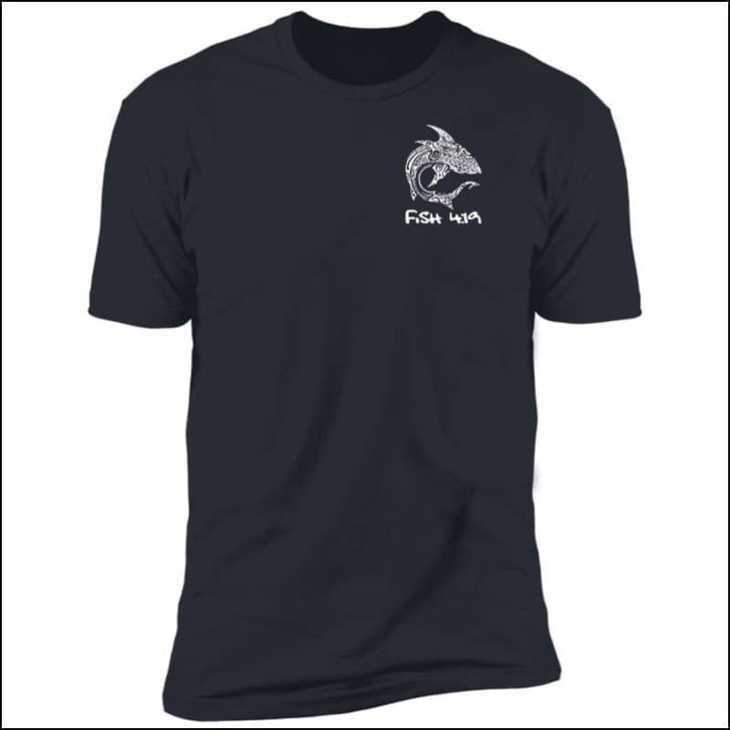 Polynesian Shark - Premium Short Sleeve Unisex T-Shirt - 6 Colors - Indigo / S - T-Shirts