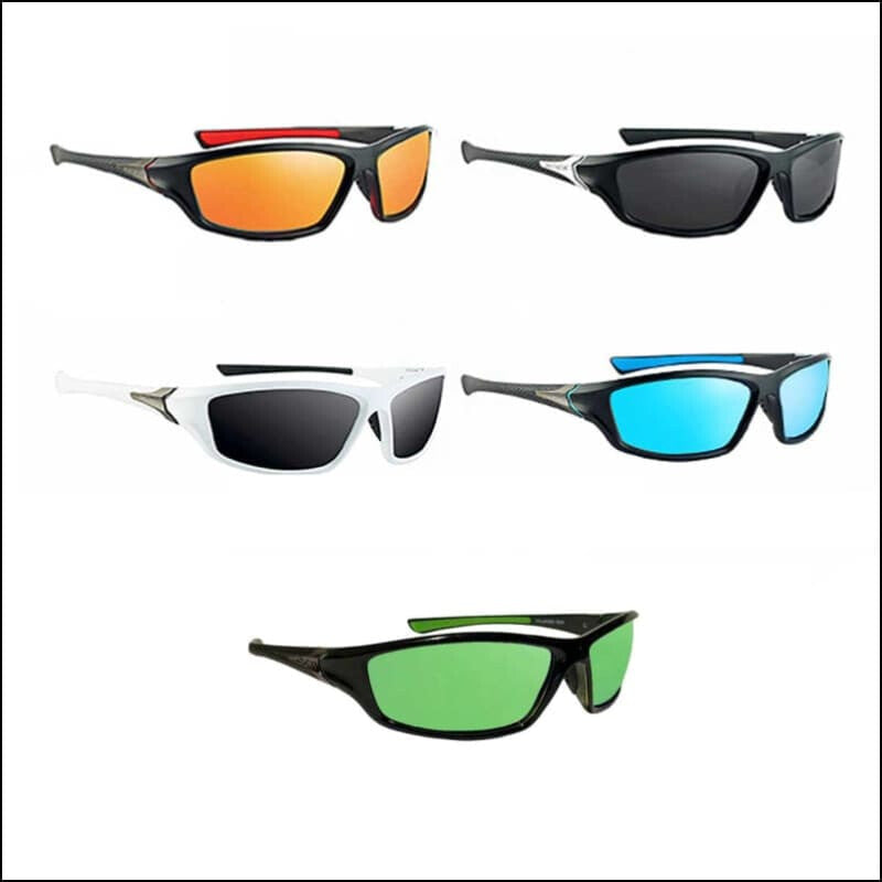 Fish 419 Performance Gear - Sand Key Polarized HD Sunglasses - 5 Styles Black/Black