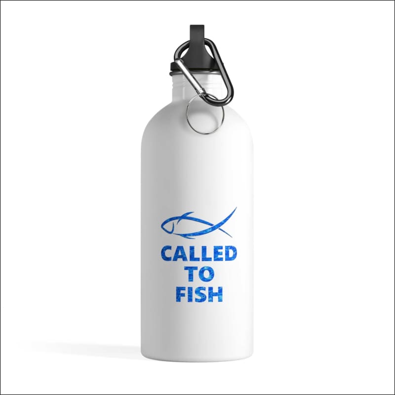 Called to Fish 20 oz. Stainless Steel Water Bottle - White / One Size - Drinkware