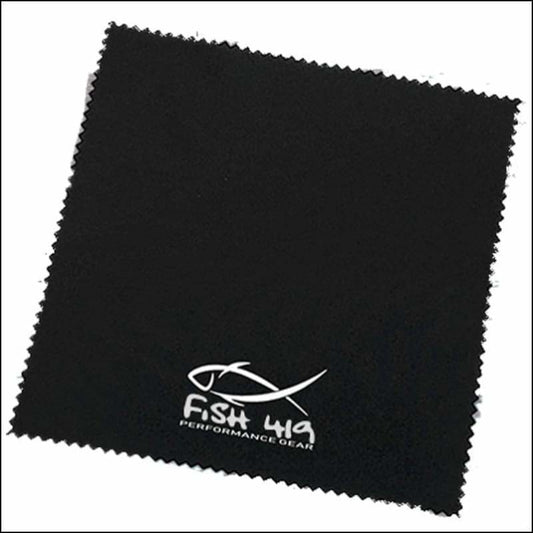 Fish 419 Black Microfiber Cloth