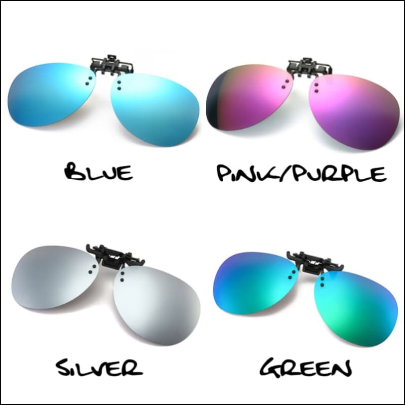Fish 419 Clip On’s - Aviator - Light Blue - Sunglasses
