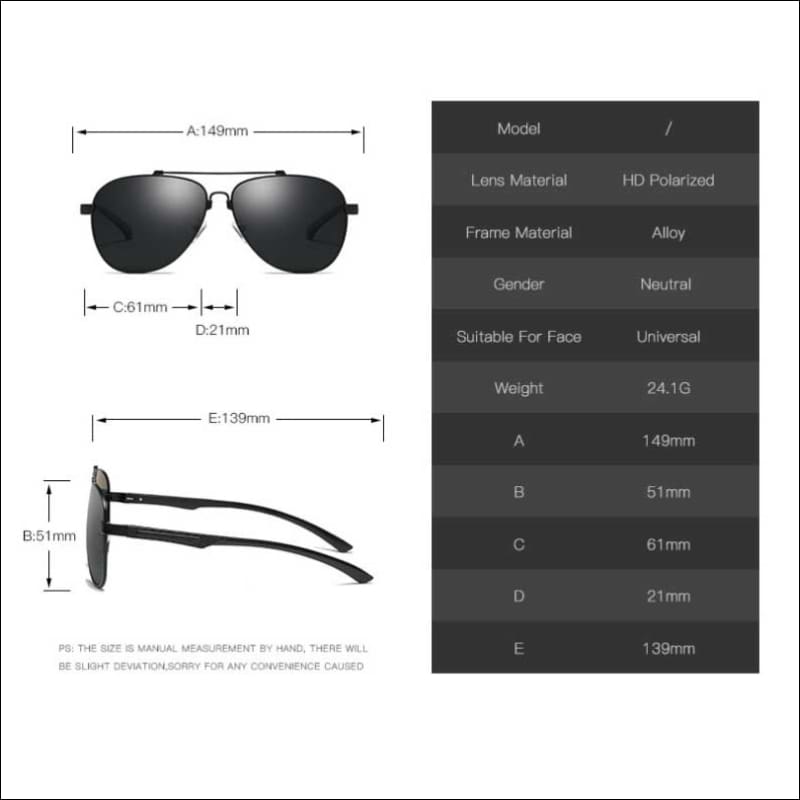 Aviator HD Polarized Sunglasses - 5 Styles - Sunglasses