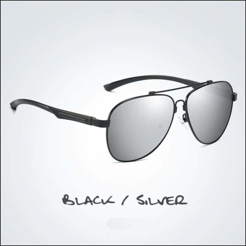 Aviator HD Polarized Sunglasses - 5 Styles - Black/Silver - Sunglasses