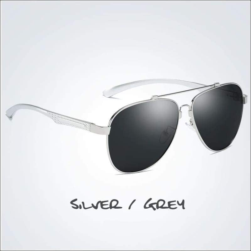 Aviator HD Polarized Sunglasses - 5 Styles - Silver/Gray - Sunglasses