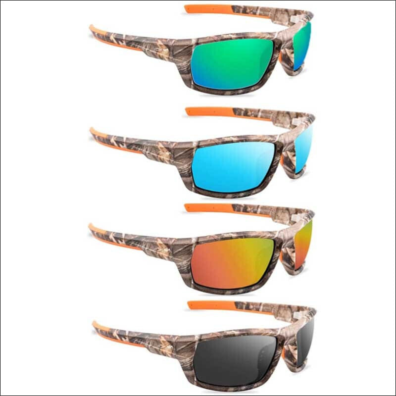 Grizzly Fishing Pro Sunglasses Kit (4 Colors Included) Camo Pro Sunglasses Kit