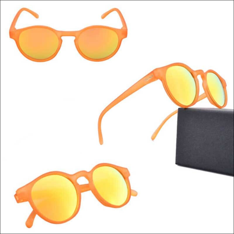 Captiva Polarized HD Sunglasses - Transparent Orange/Orange Mirror - Sunglasses