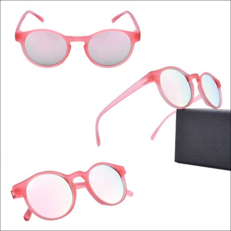 Captiva Polarized HD Sunglasses - Transparent Pink/Rose Mirror - Sunglasses