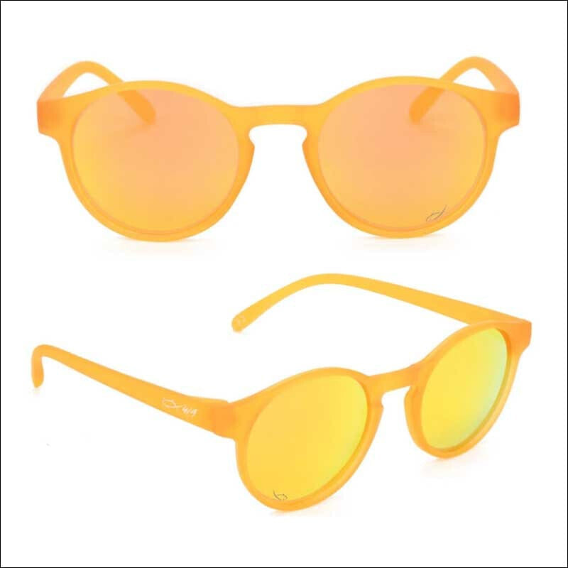 Fish 419 Performance Gear - Captiva Polarized HD Sunglasses Transparent Orange/Orange Mirror