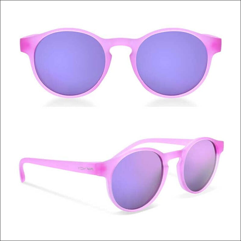 Captiva Polarized HD Sunglasses - Transparent Purple/Purple Mirror - Sunglasses