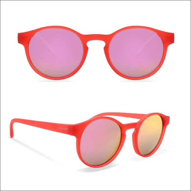 Captiva Polarized HD Sunglasses - Transparent Red/Pink Mirror - Sunglasses