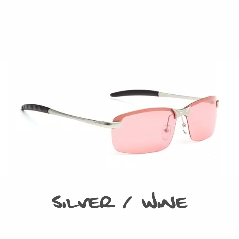 Crowley Clay Crusher Polarized Sunglasses - 5 Styles - Silver/Wine - Sunglasses