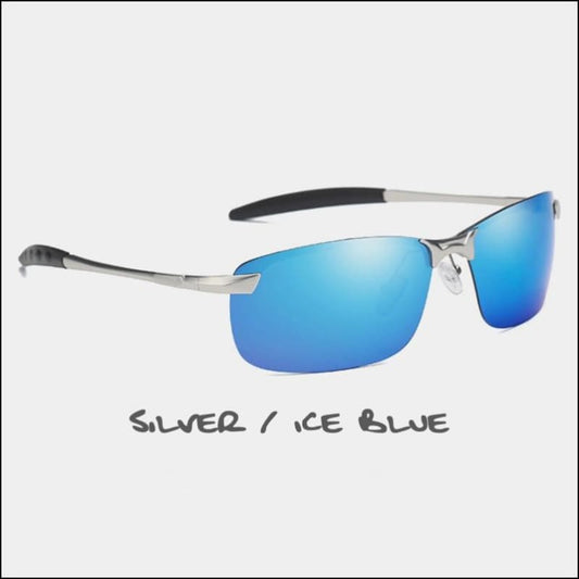 Driver HD Polarized Sunglasses - 8 Styles - Silver/Ice Blue - Sunglasses