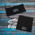 Black Microfiber Cloth and Sunglasses Pouch - Sunglasses