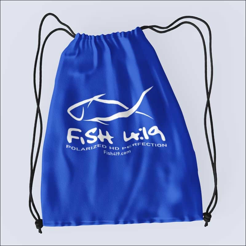 Fish 419 Drawstring Backpack Bag