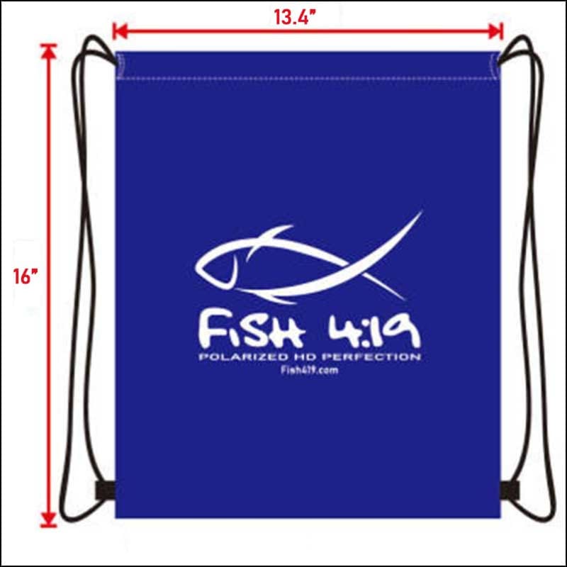 Fish 419 Drawstring Backpack Bag