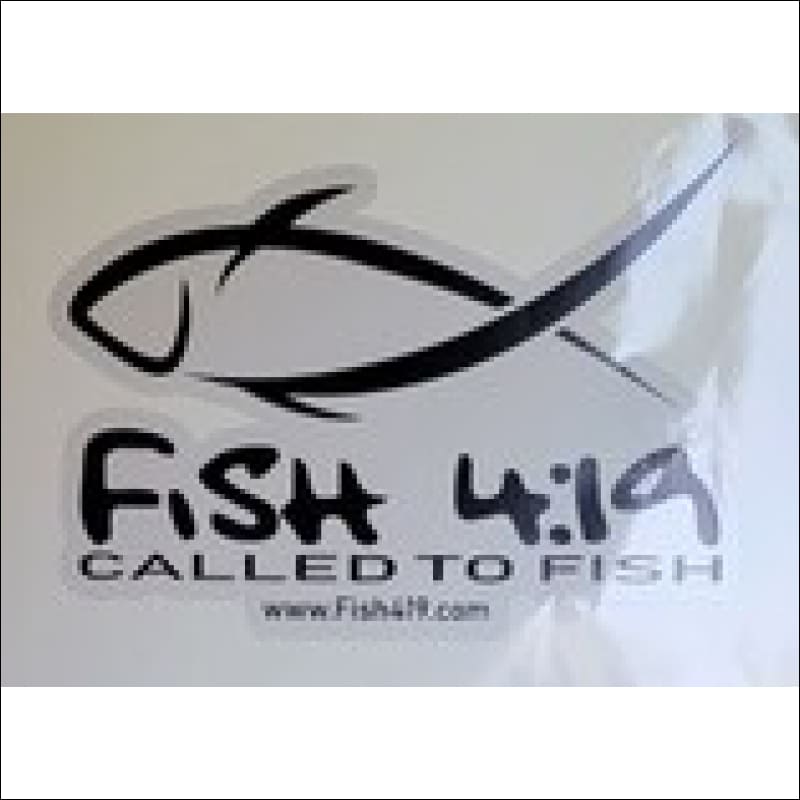 Fish 419 Exterior Carpet Decal XL 12’ x 10’ - Black on White - Decal