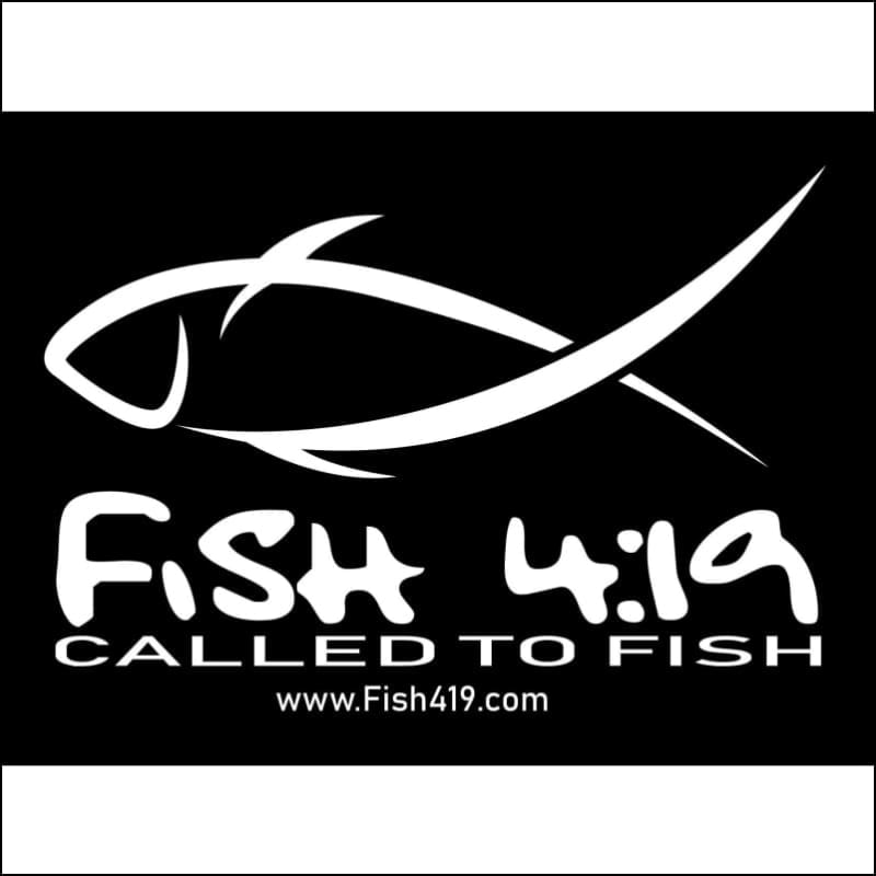 Fish 419 Exterior Window Transfer Decal XL 18 x 12 - Decal