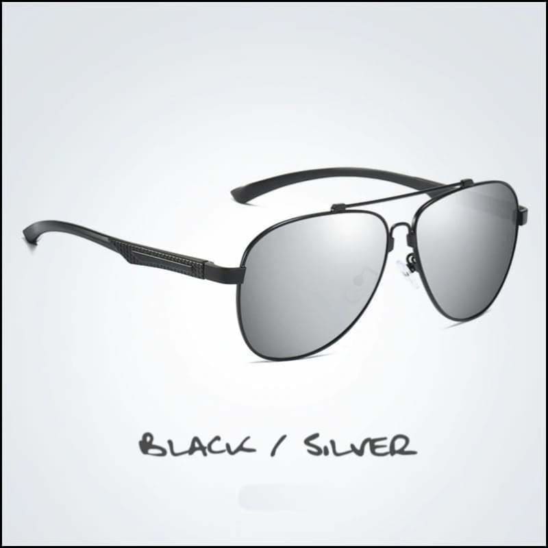 Fish 419 FOMNTT - Aviator Black/Silver Sunglasses