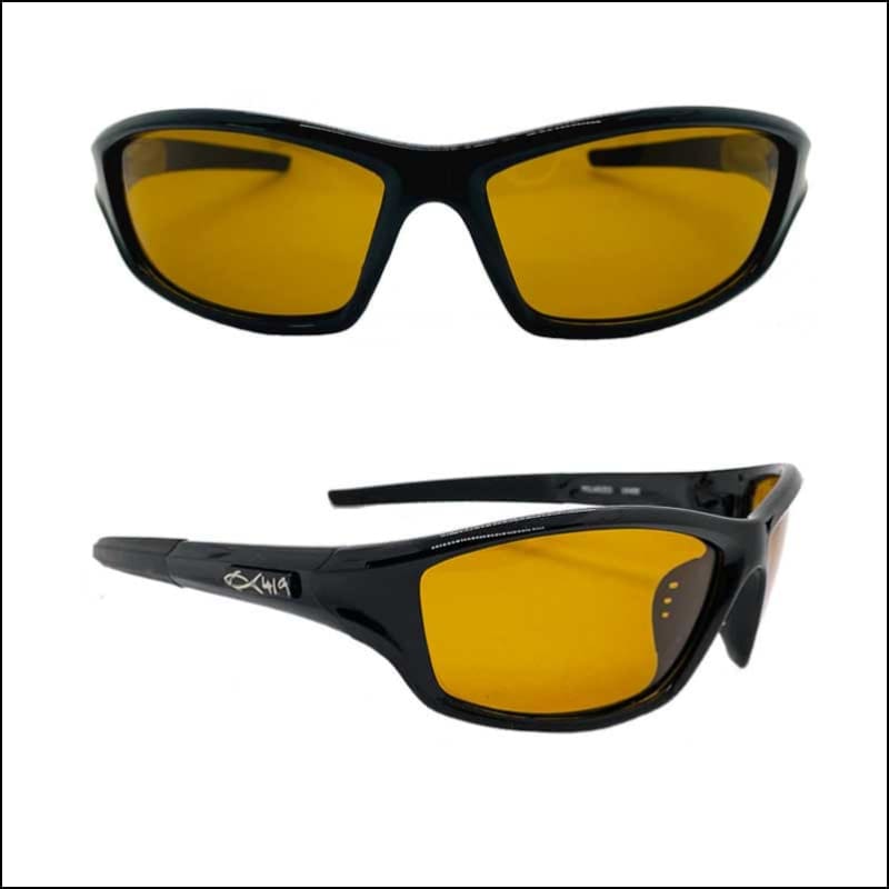 Fish 419 FOMNTT - Black Series Black/Amber Non - Mirror Sunglasses