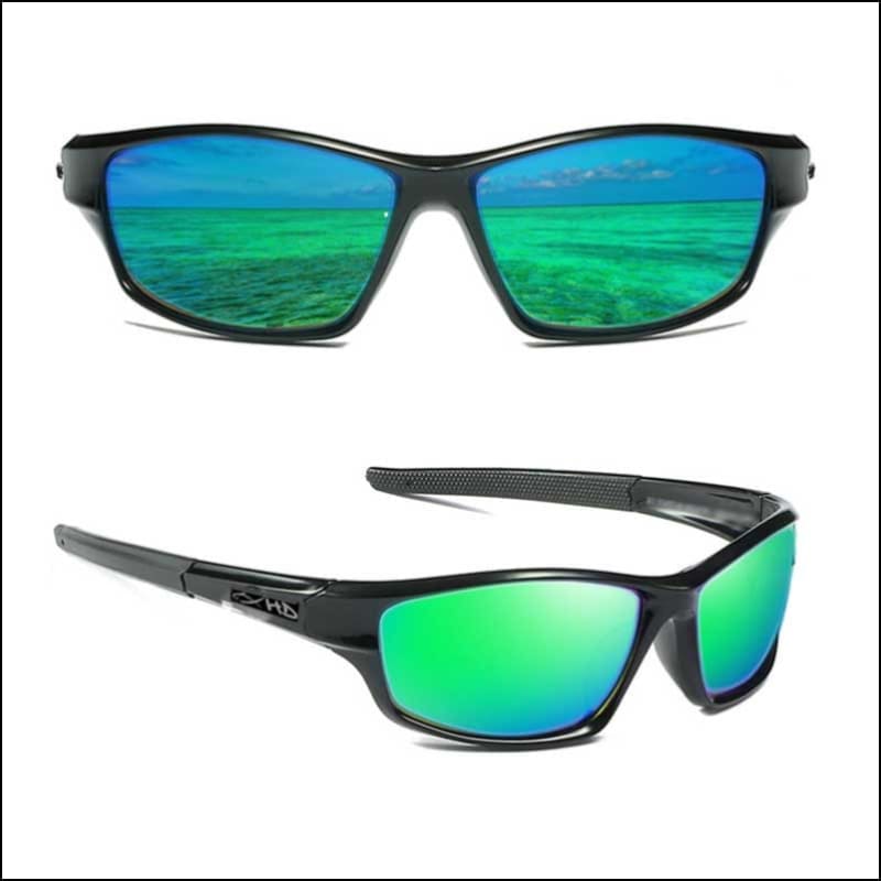Fish 419 FOMNTT - Black Series Black/Green Sunglasses