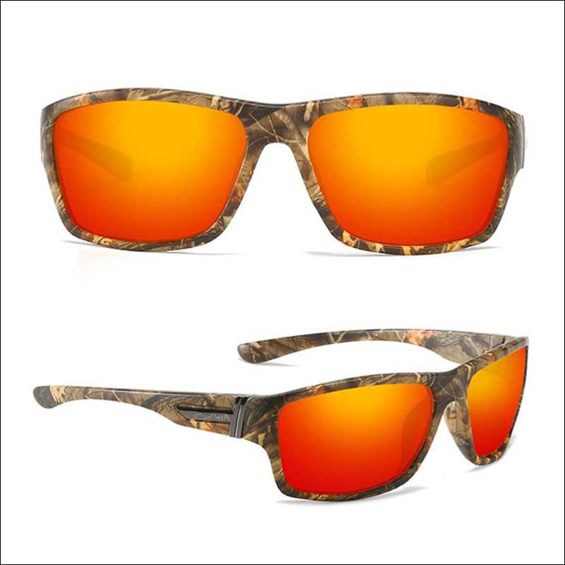 Fish 419 FOMNTT - Everglades Polarized HD Sunglasses Camo/Red