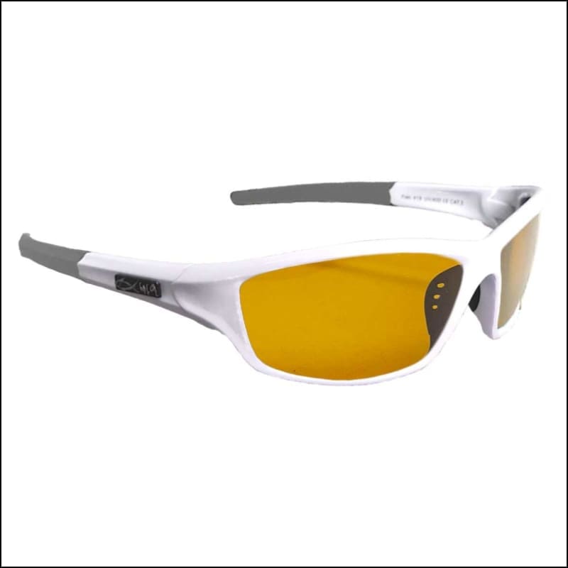 Fish 419 FOMNTT - White Series White/Amber Non - Mirror Sunglasses
