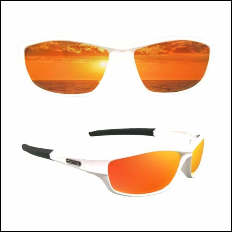 Fish 419 FOMNTT - White Series White/Red Sunglasses