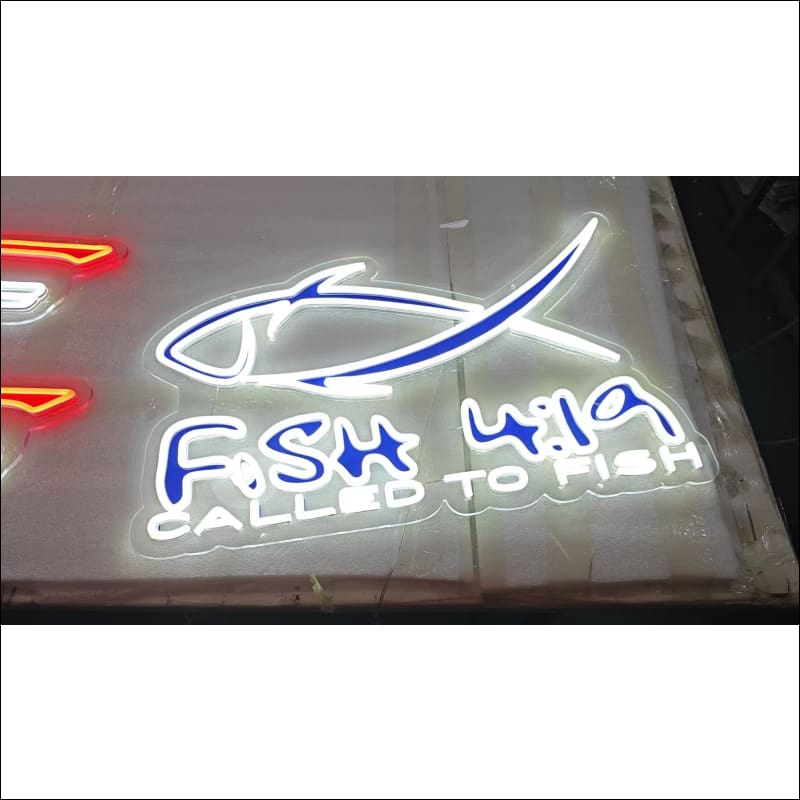 Fish 419 LED Neon Sign - Sign