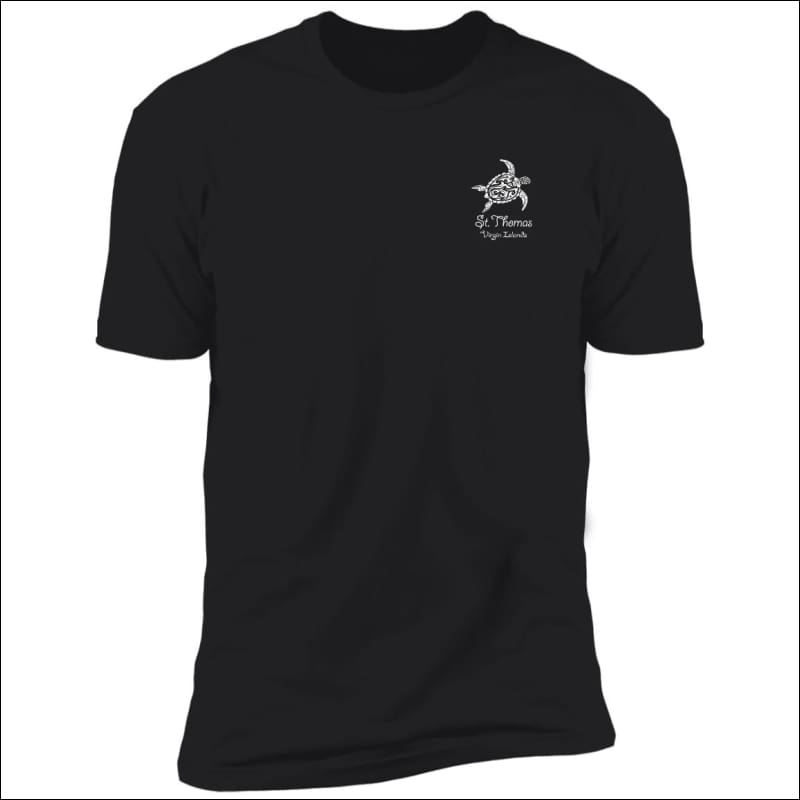 Fish 419 Polynesian Sea Turtle St Thomas Virgin Islands T-Shirt - Black / S - T-Shirts