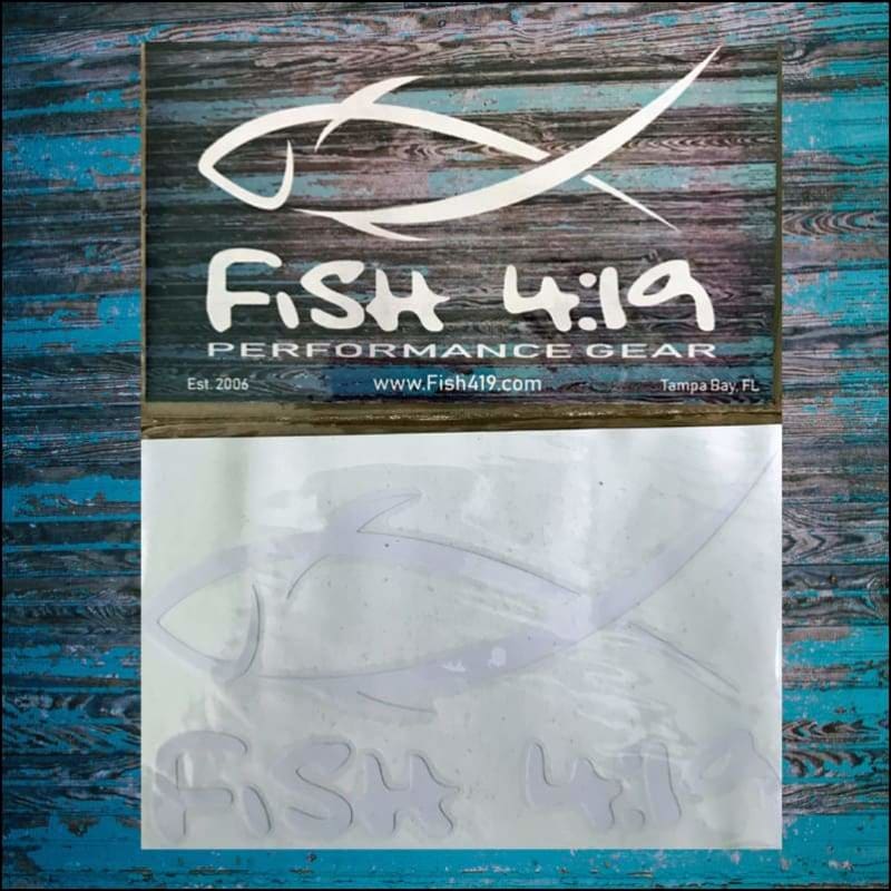 Fish 419 Window Decal Medium 6 - Decal