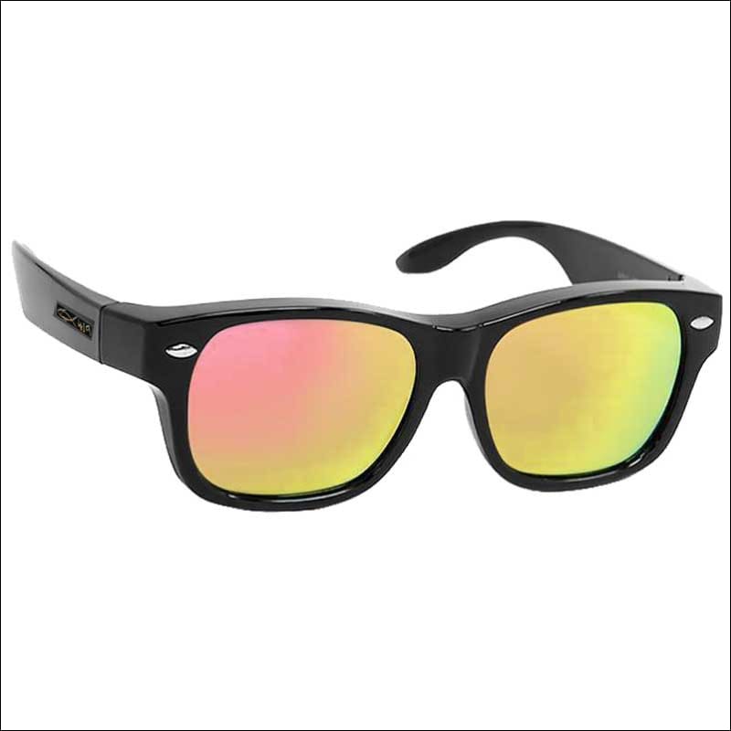 Fish 419 Performance Gear - Polarized HD Fit Over Sunglasses Black/Pearlized Pink