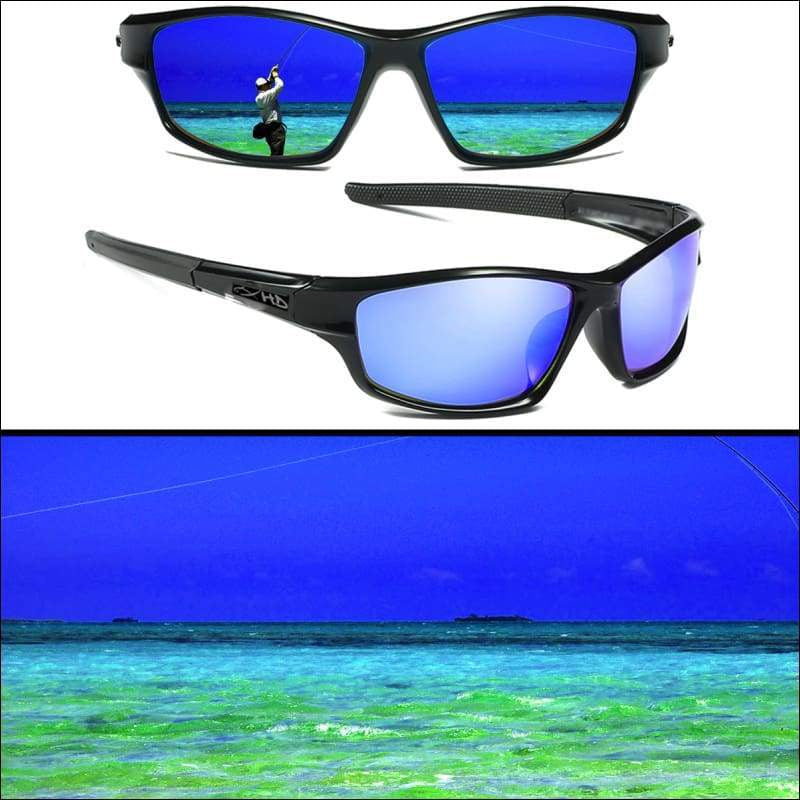 Polarized HD Perfection Black Series Sunglasses - 6 Styles - Gloss Black/Blue - Sunglasses