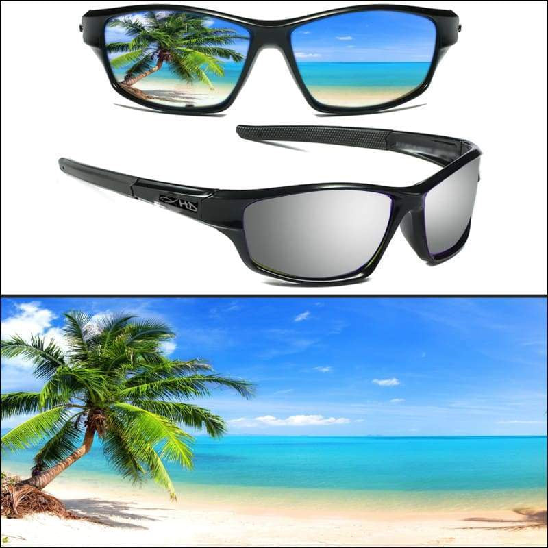 Polarized HD Perfection Black Series Sunglasses - 6 Styles - Gloss Black/Silver - Sunglasses