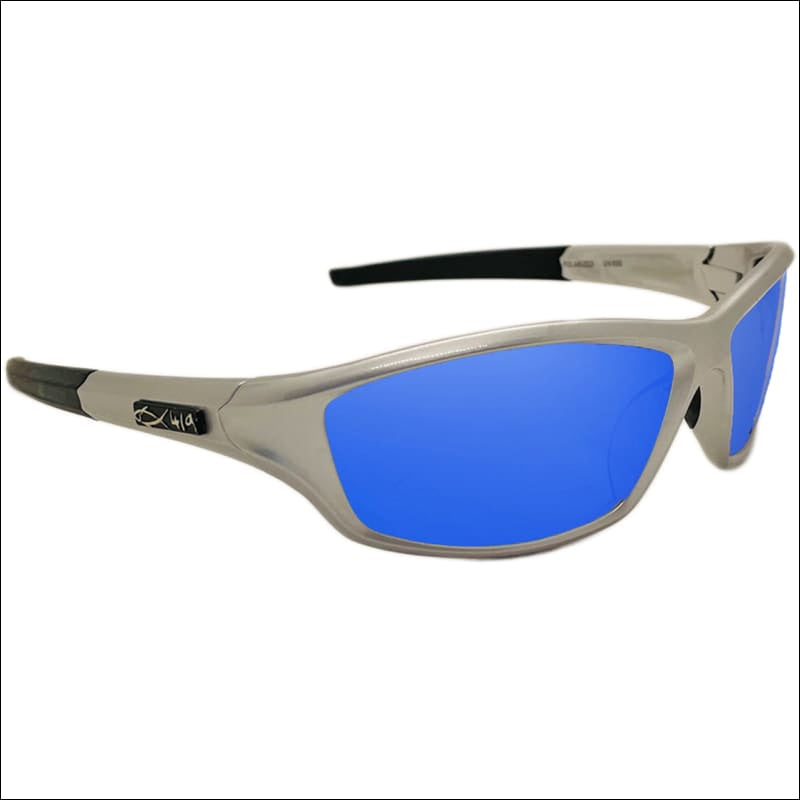 Polarized HD Perfection ’Platinum Series’ Sunglasses - Platinum/Blue