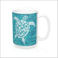 Polynesian Sea Turtle Mug 15 oz - 4 Colors Available - Drinkware