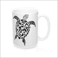 Polynesian Sea Turtle Mug 15 oz - 4 Colors Available - Drinkware