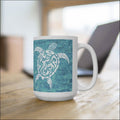 Polynesian Sea Turtle Mug 15 oz - 4 Colors Available - Drinkware