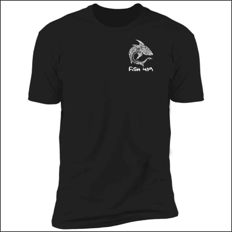 Fish 419 Performance Gear - Polynesian Shark - Premium Short Sleeve unisex T - Shirt Black / M