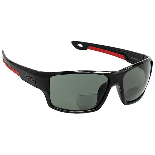 Precision HD Polarized Sunreader Sunglasses - Black/Red / +1.50 - Sunglasses