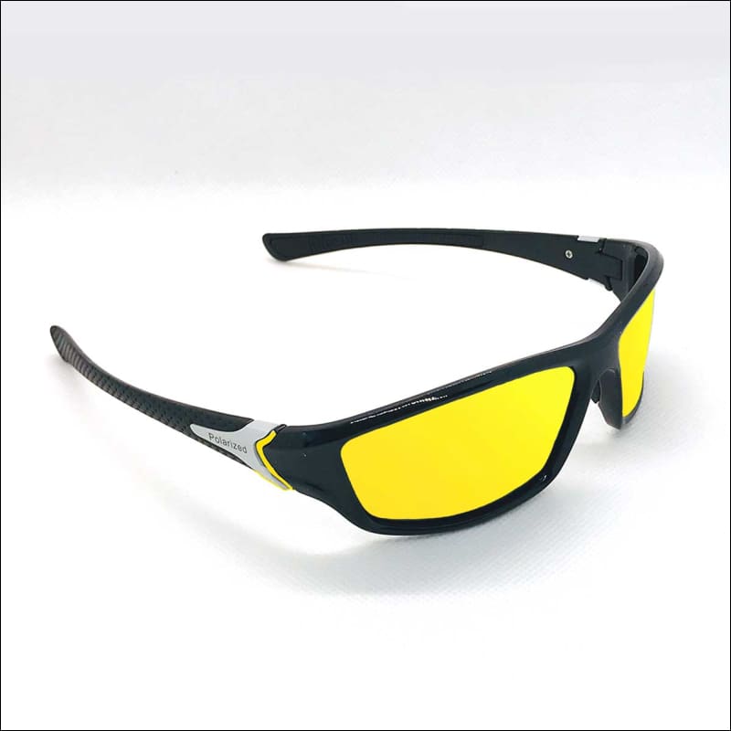 Sand Key II Polarized HD Sunglasses - Black/Yellow Mirror - Sunglasses